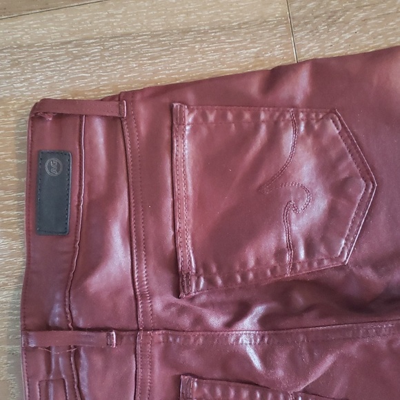 AG The Farrah skinny ankle leather jeans - Picture 4 of 4